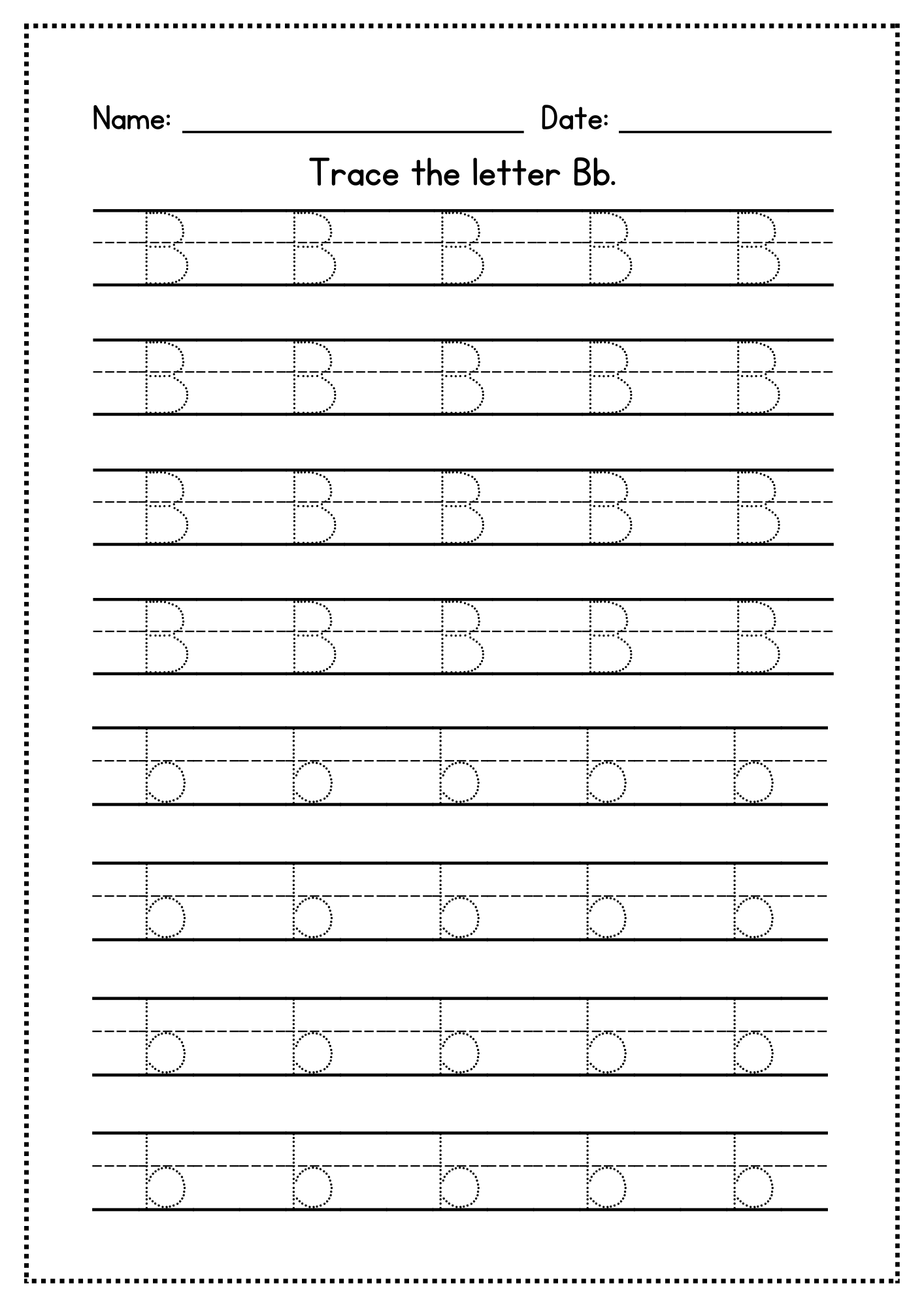 I learn the english alphabet