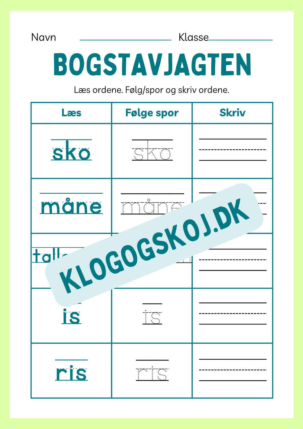 Hæfte - Bogstavjagten