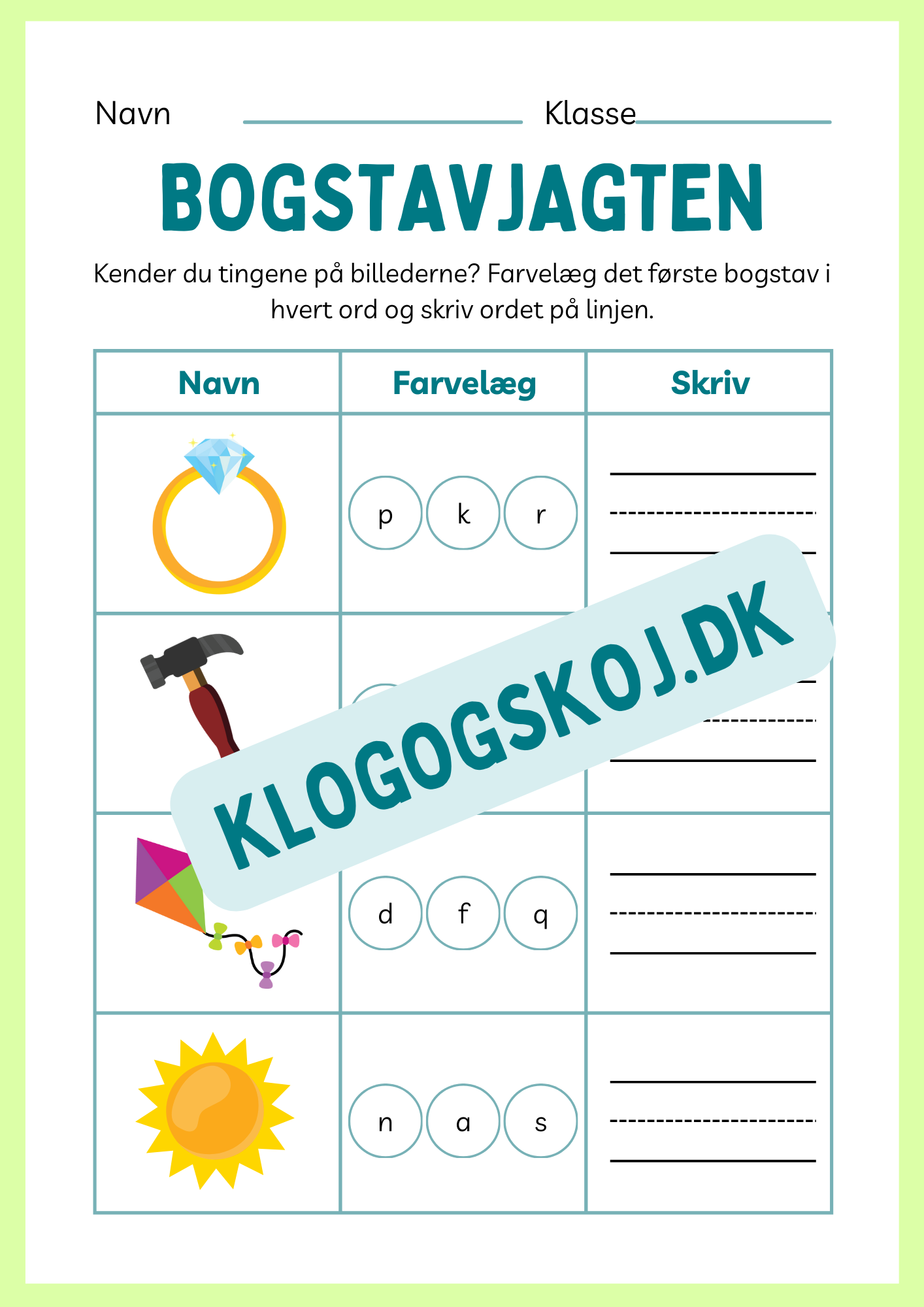 Hæfte - Bogstavjagten