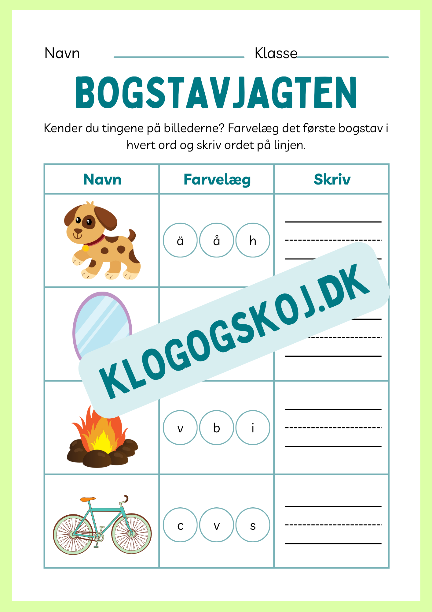 Hæfte - Bogstavjagten