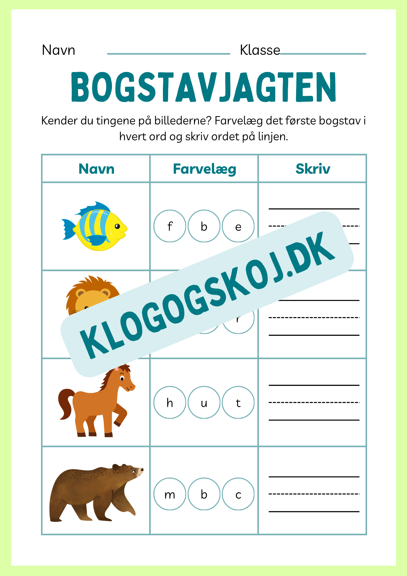 Hæfte - Bogstavjagten