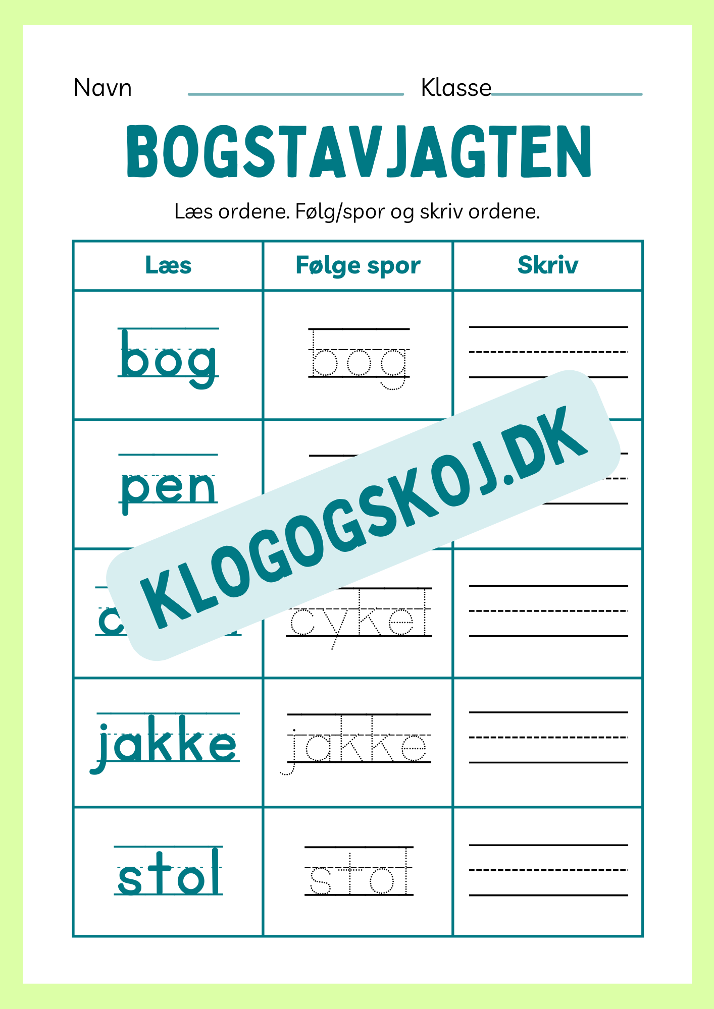 Hæfte - Bogstavjagten