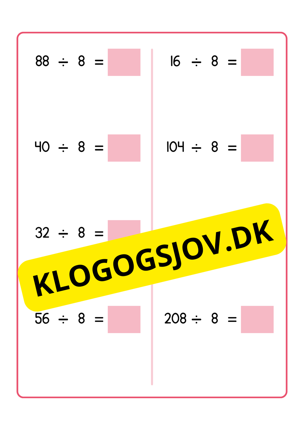 Træn division 2–9