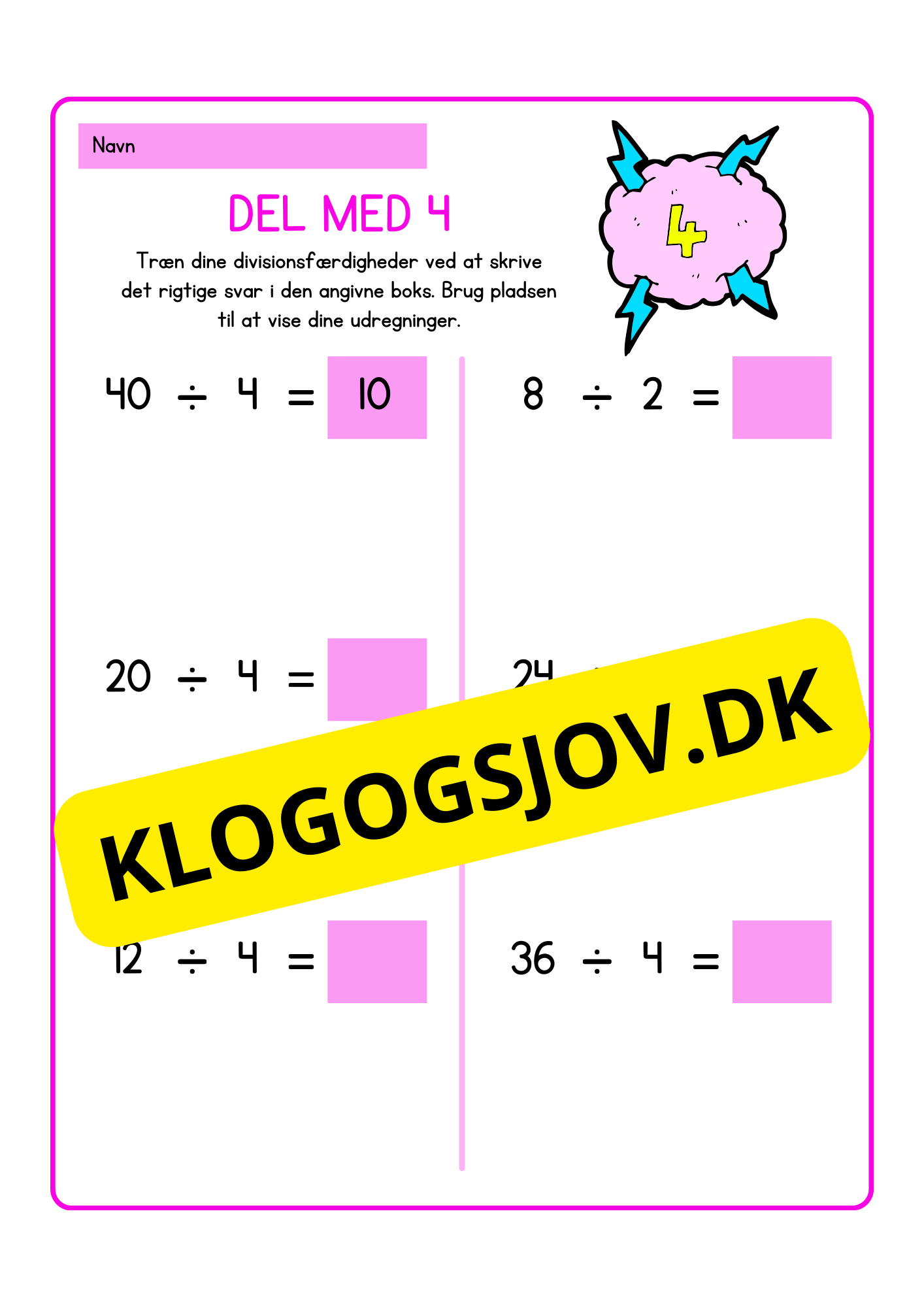 Træn division 2–9