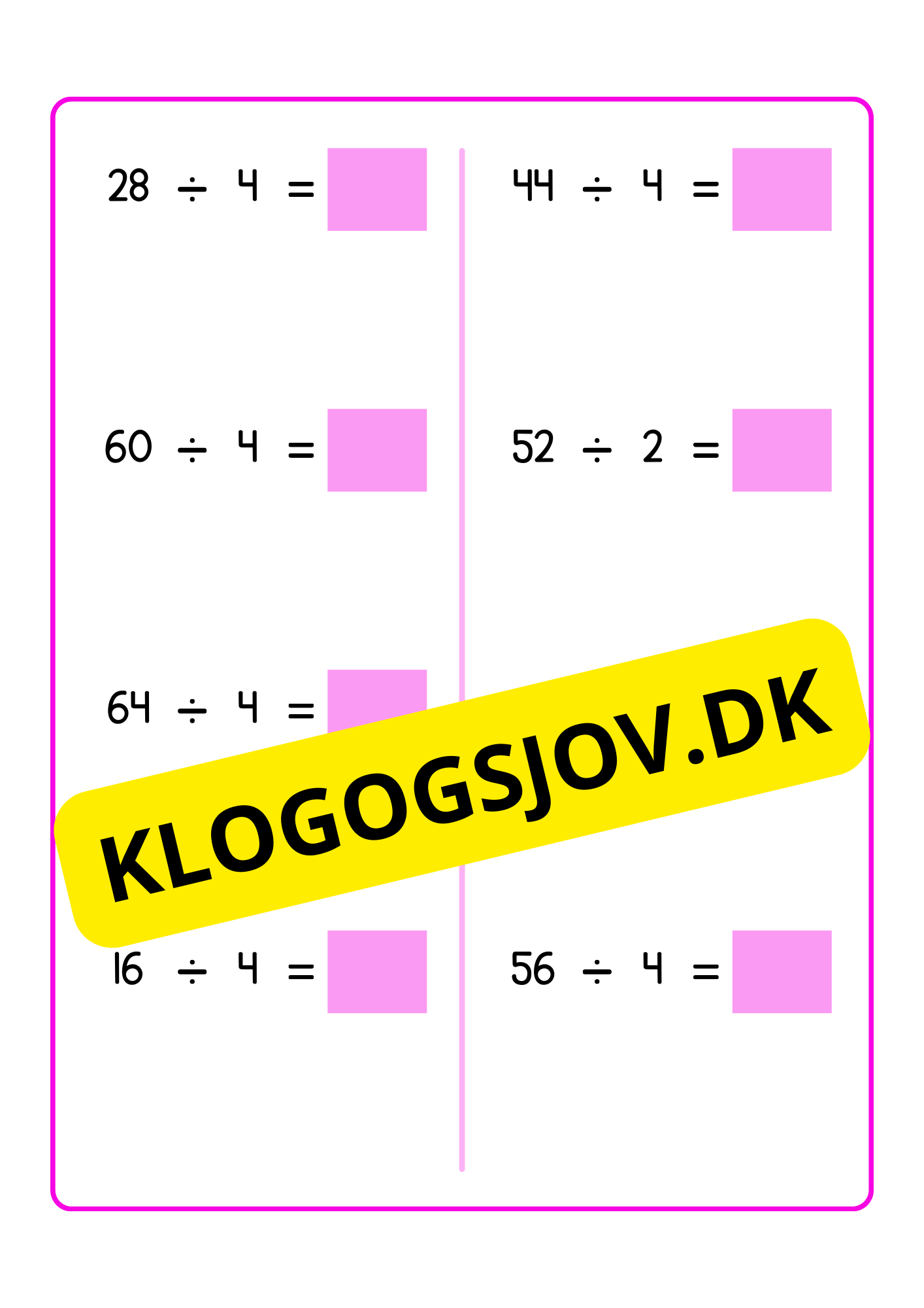 Træn division 2–9