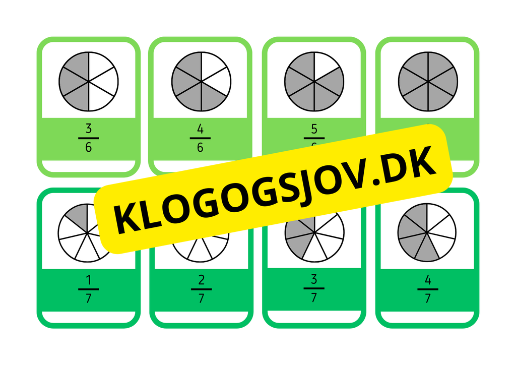 Brøker – Flashkort