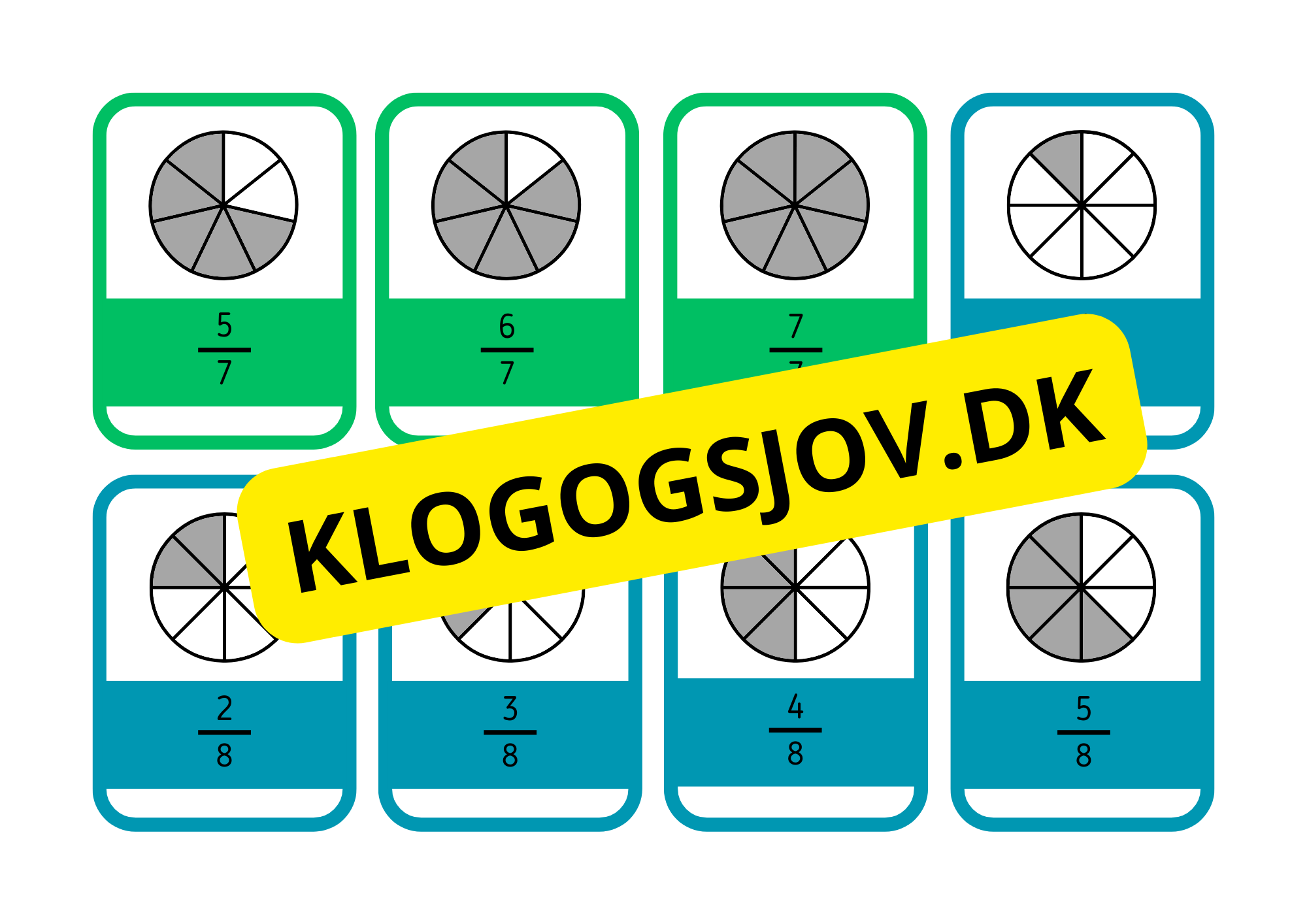 Brøker – Flashkort