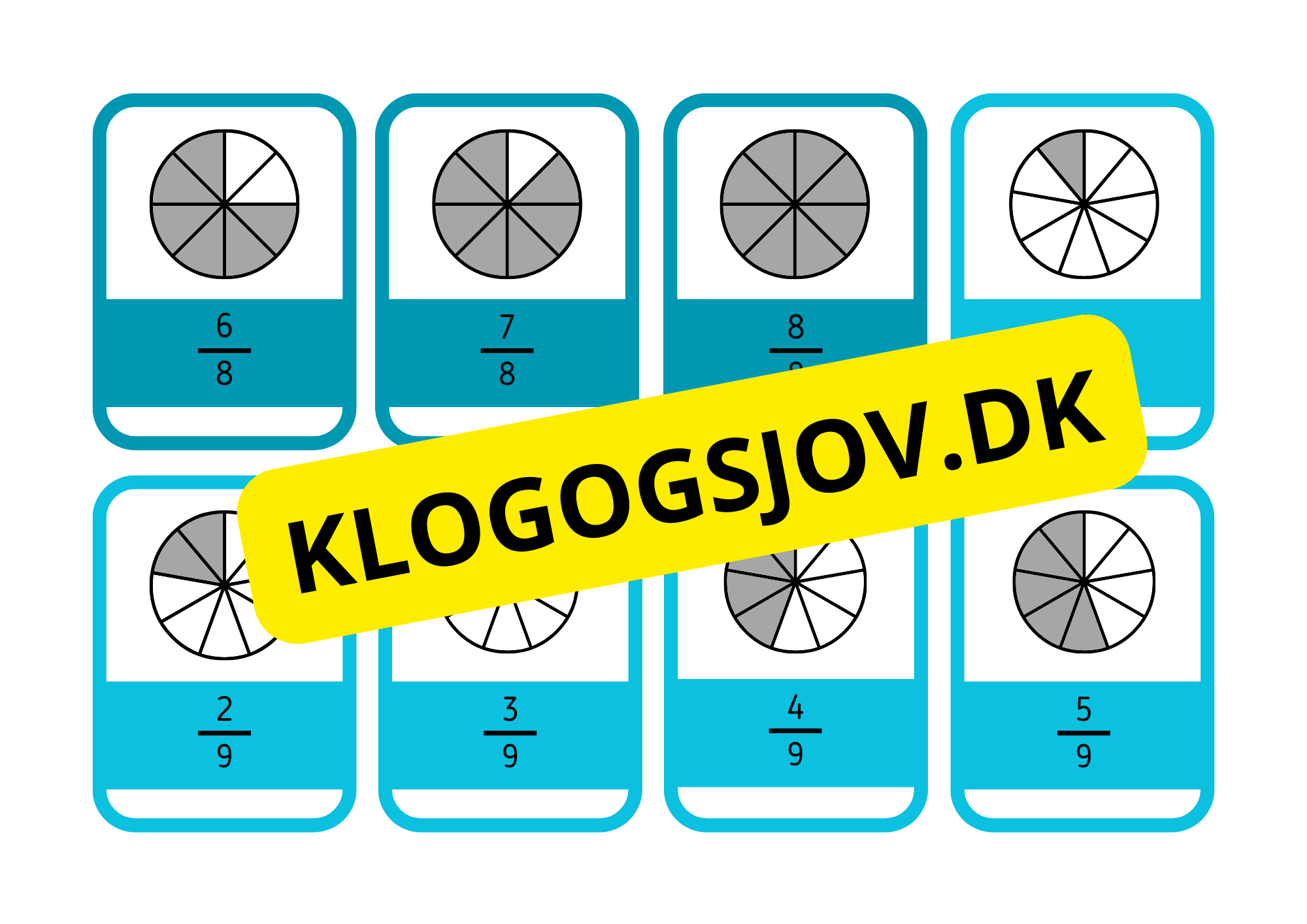 Brøker – Flashkort