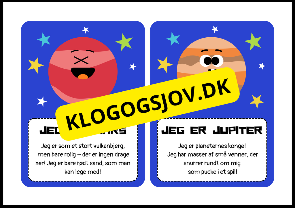 Lær solsystemet – flashkort