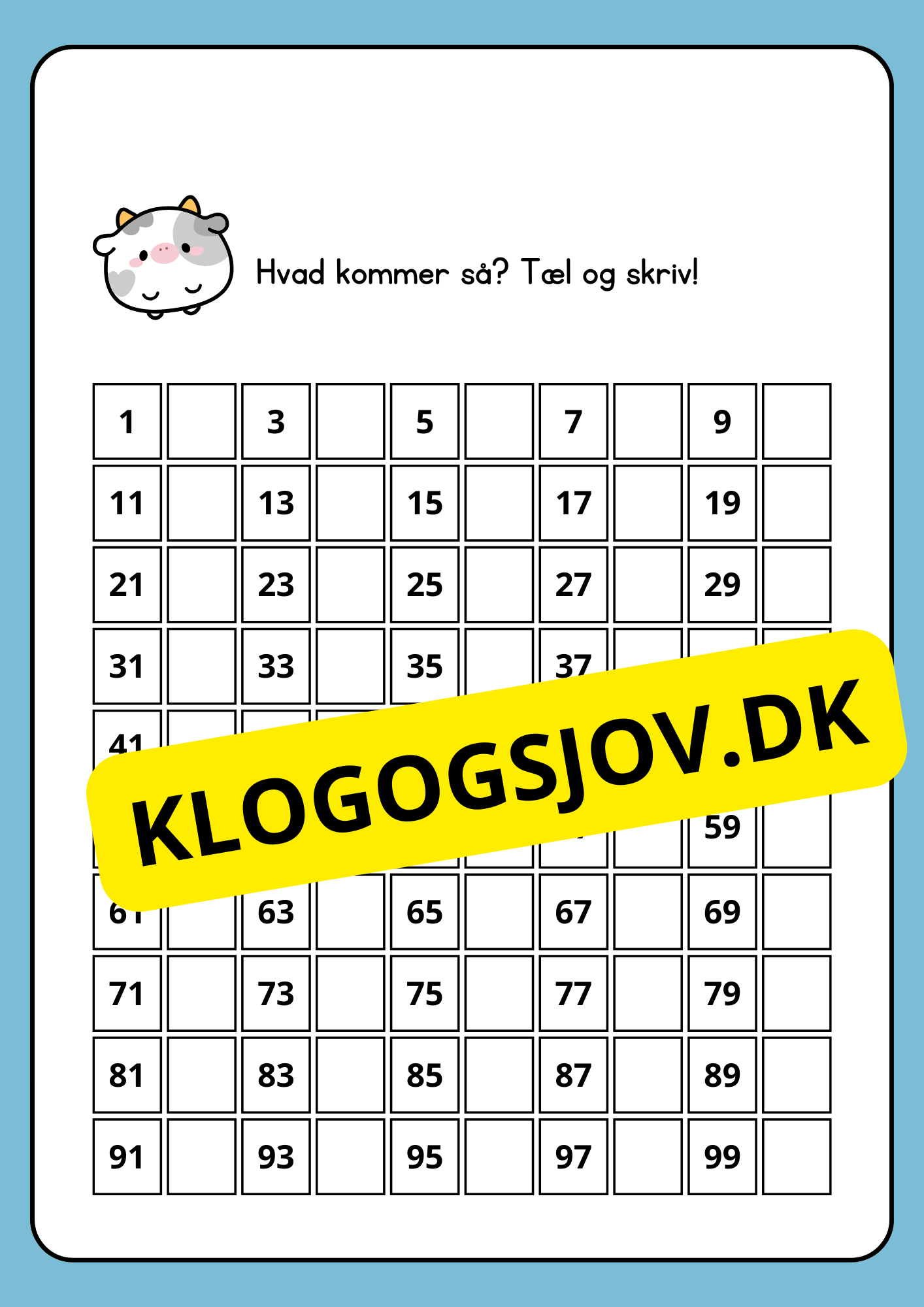 Jeg lærer at tælle