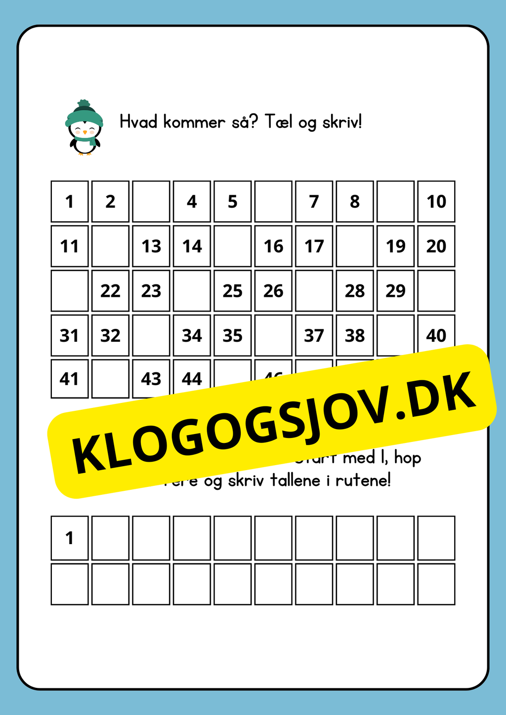 Jeg lærer at tælle