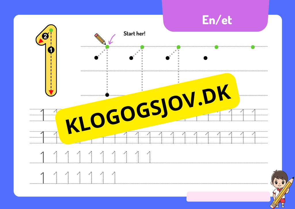 Tal – 0–9 – Hæfte