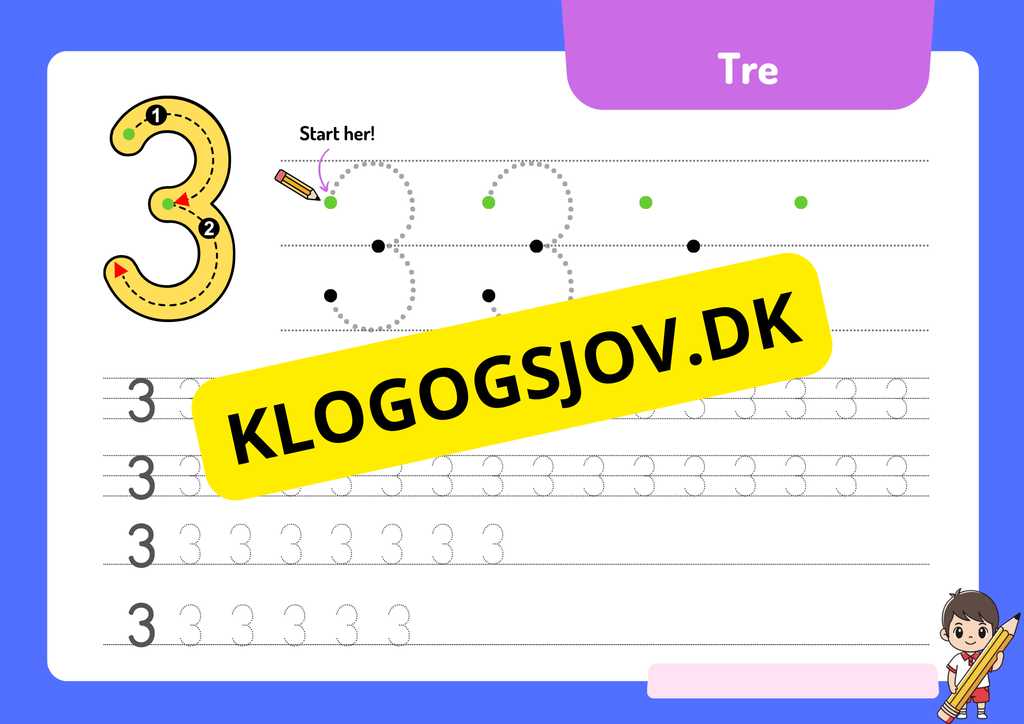 Tal – 0–9 – Hæfte