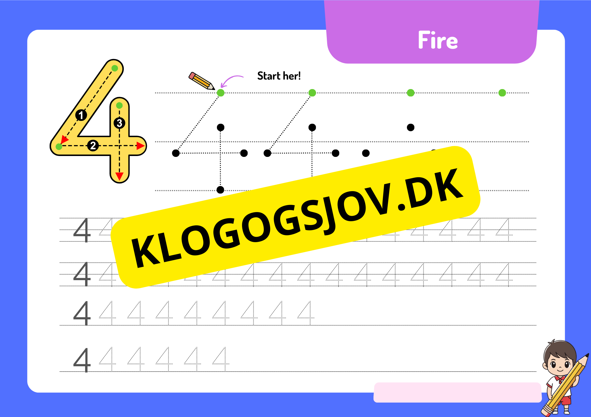Tal – 0–9 – Hæfte