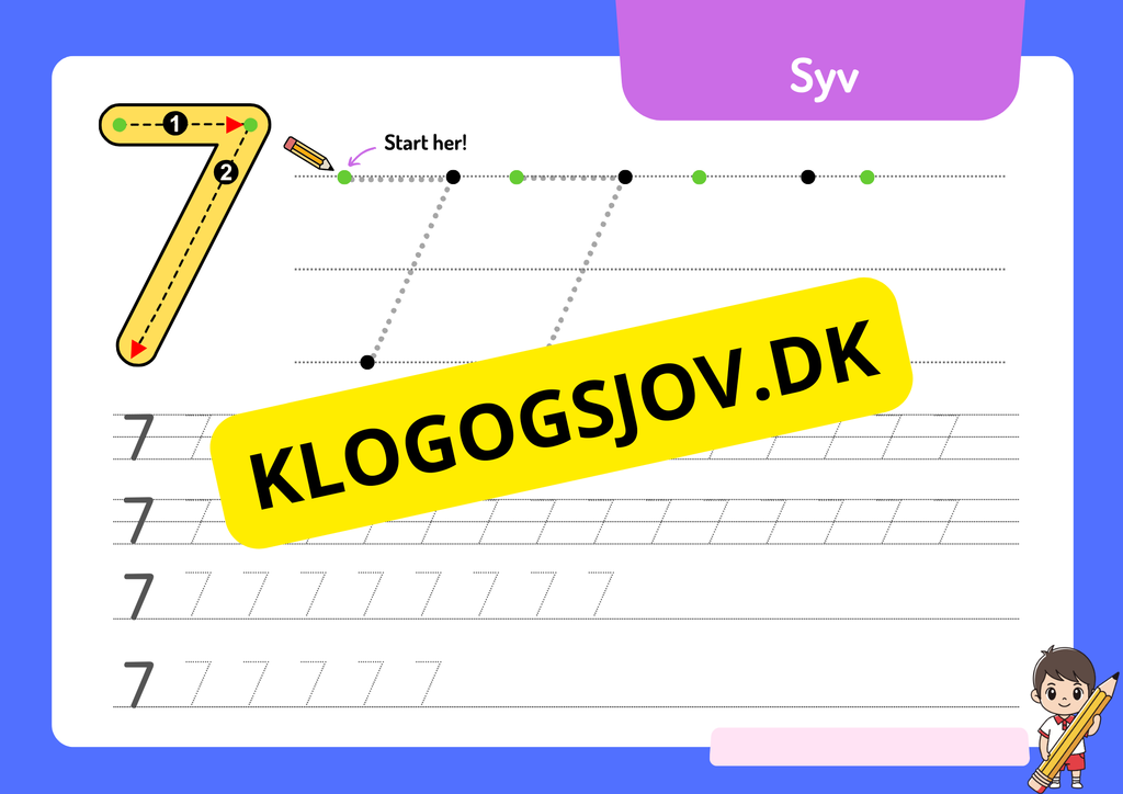 Tal – 0–9 – Hæfte