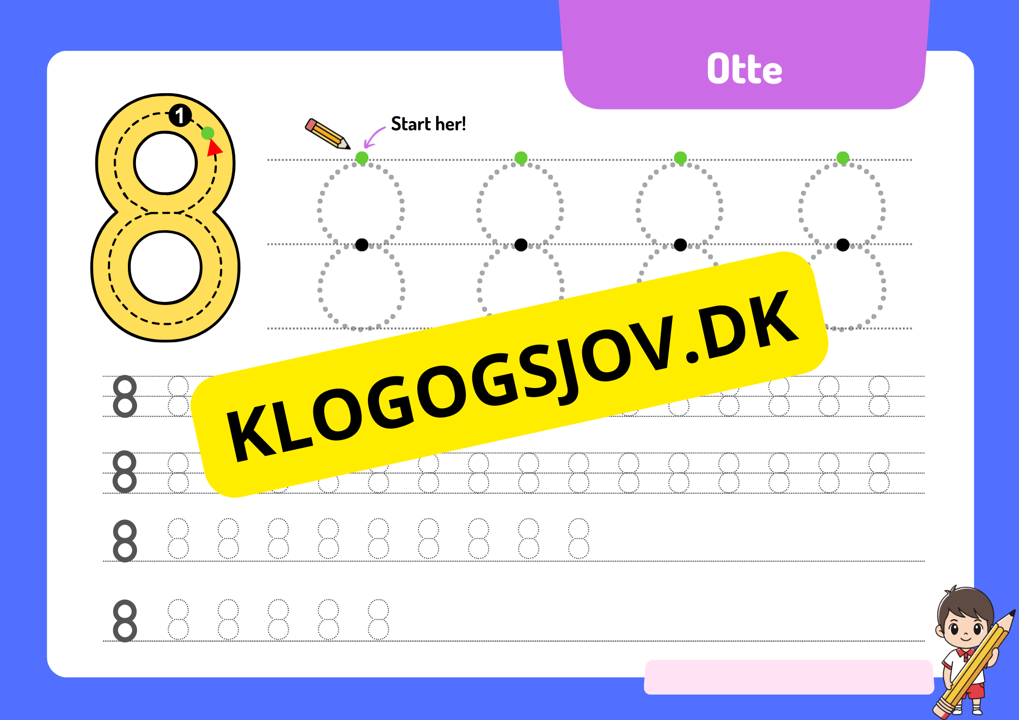 Tal – 0–9 – Hæfte