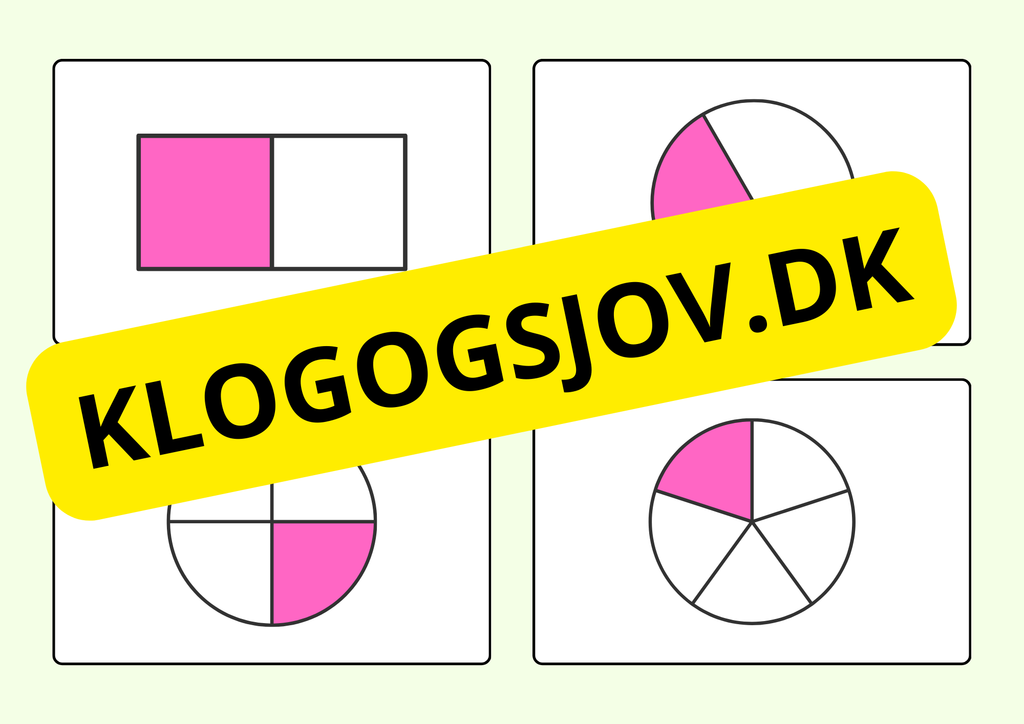 Brøklegen – matematikleg med kort