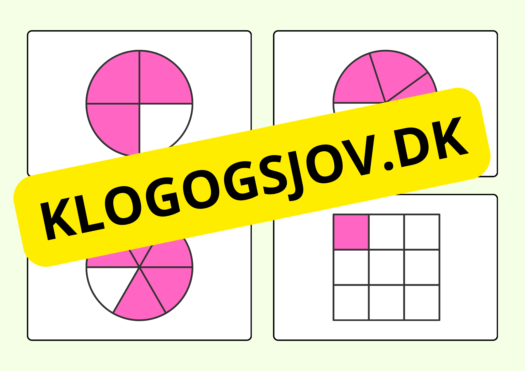 Brøklegen – matematikleg med kort