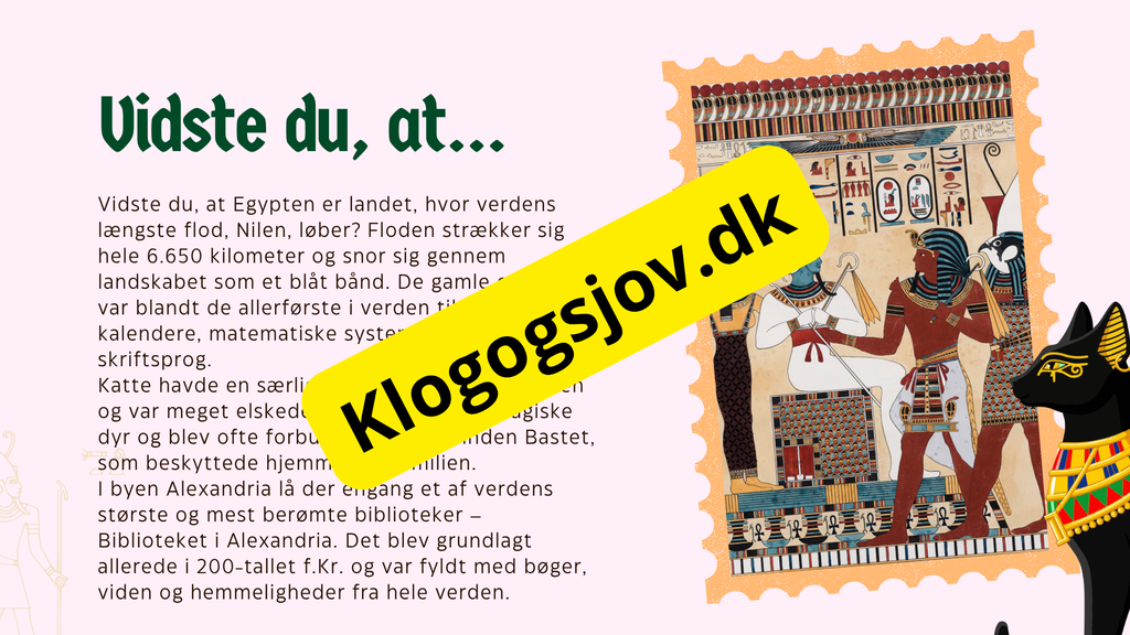 Egypten 4 - 6 klasse + spørgsmål