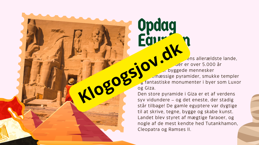 Egypten 4 - 6 klasse + spørgsmål