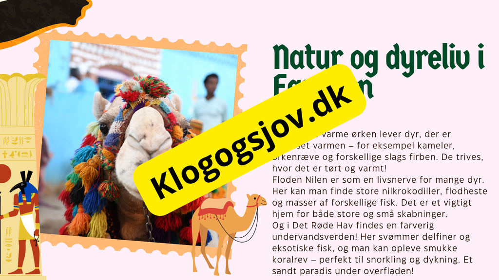 Egypten 4 - 6 klasse + spørgsmål