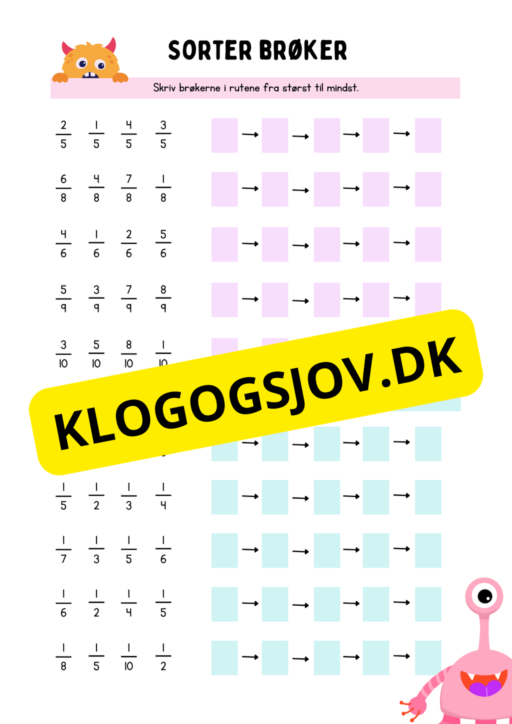 Brøker og decimaltal – 4.–5. klasse