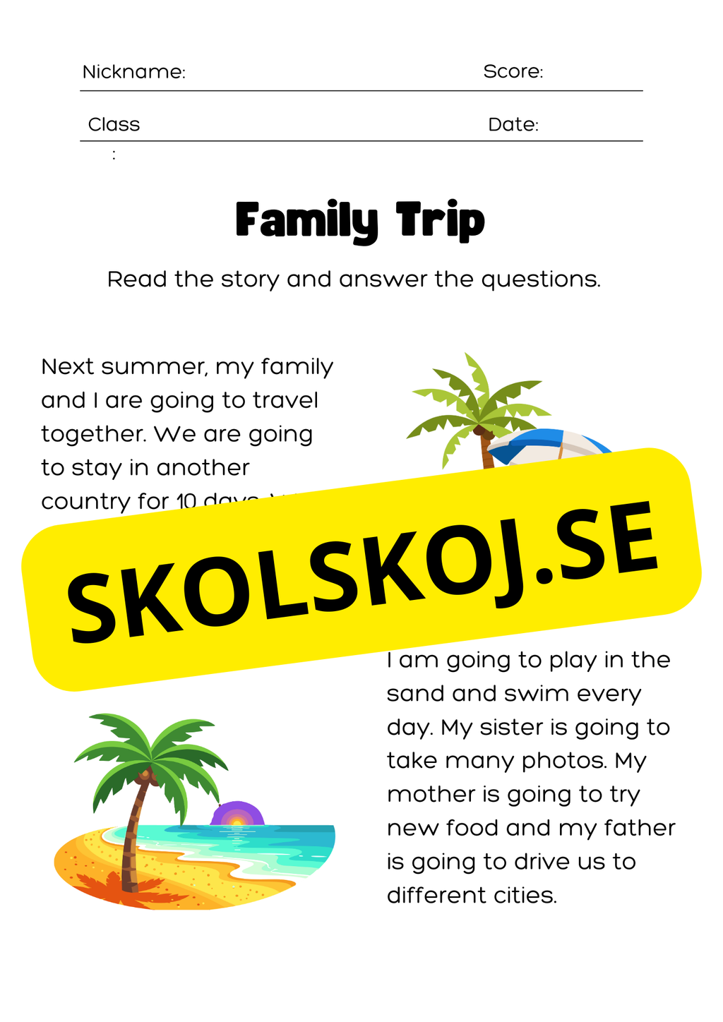 English - Reading Comprehension