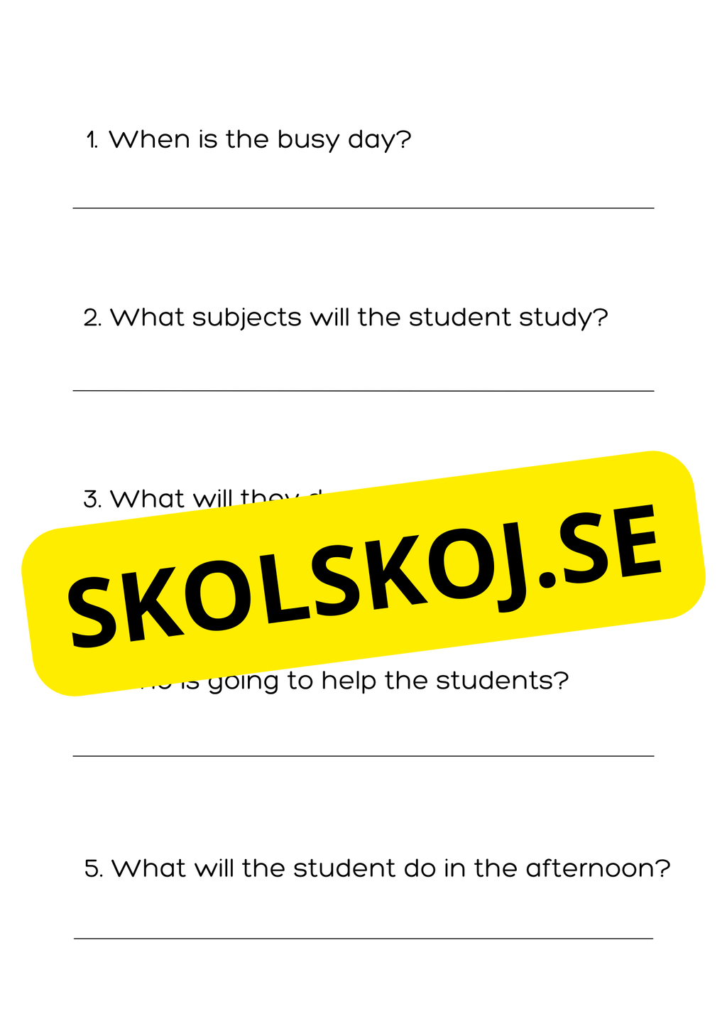 English - Reading Comprehension