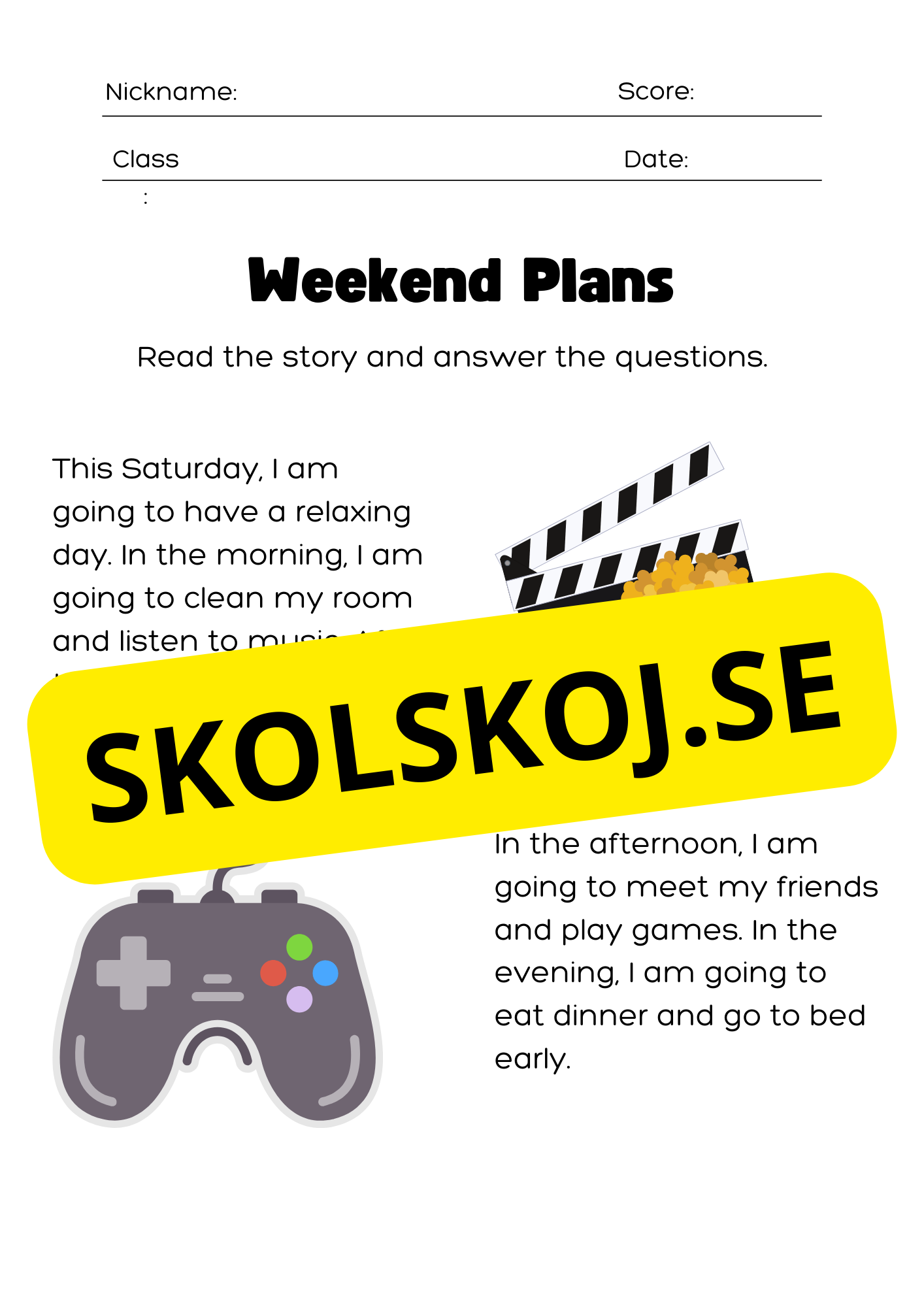 English - Reading Comprehension