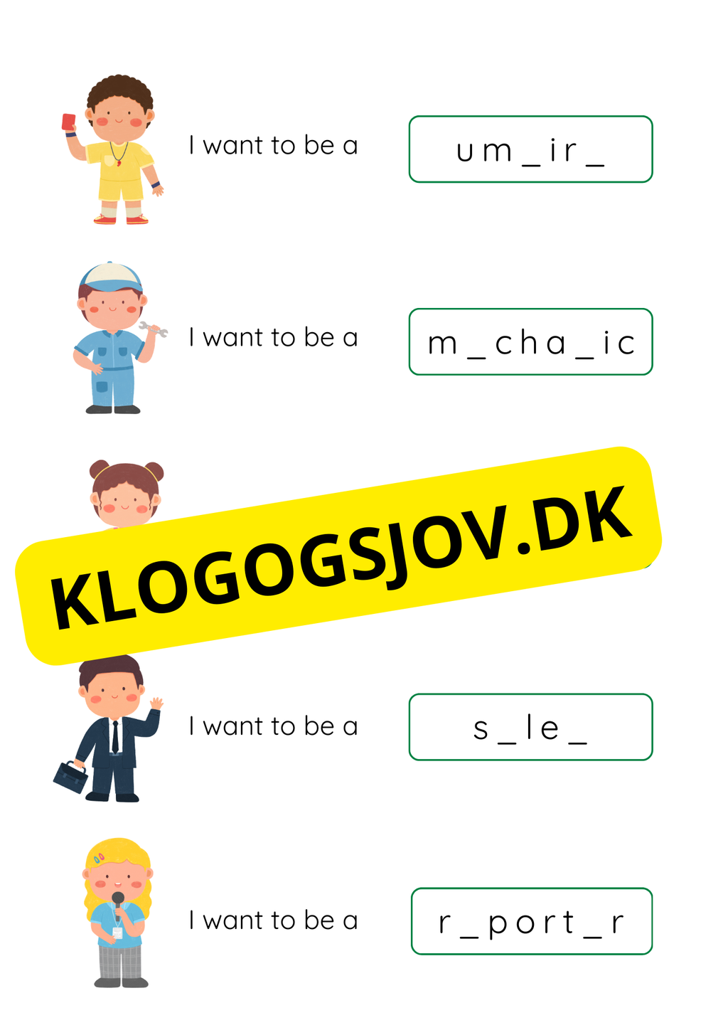 Engelska - Writing Occupation