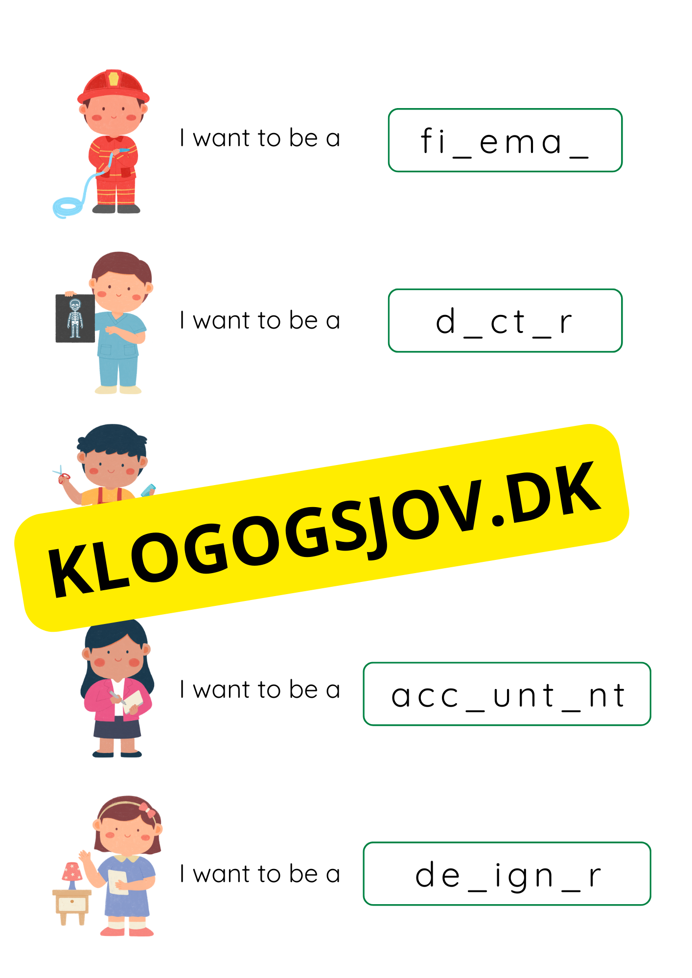 Engelska - Writing Occupation