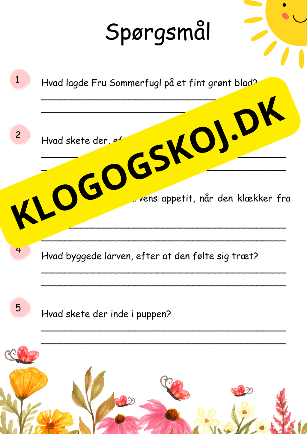 Sommerfuglens livscyklus en magisk fortælling