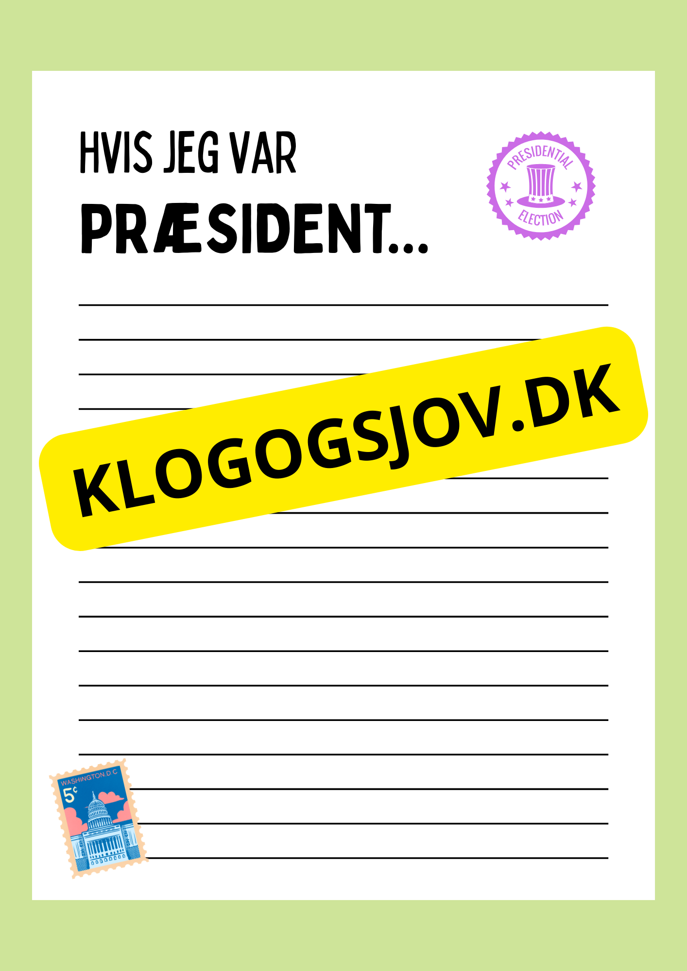 Hvis jeg var præsident