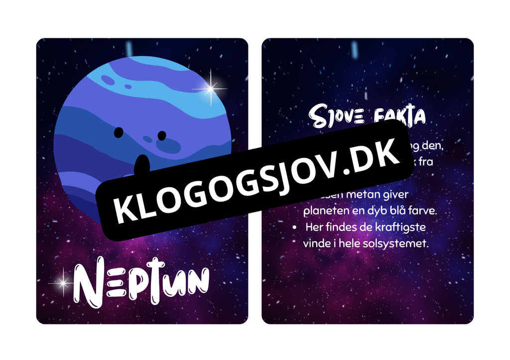 Vores solsystem - Flashcards