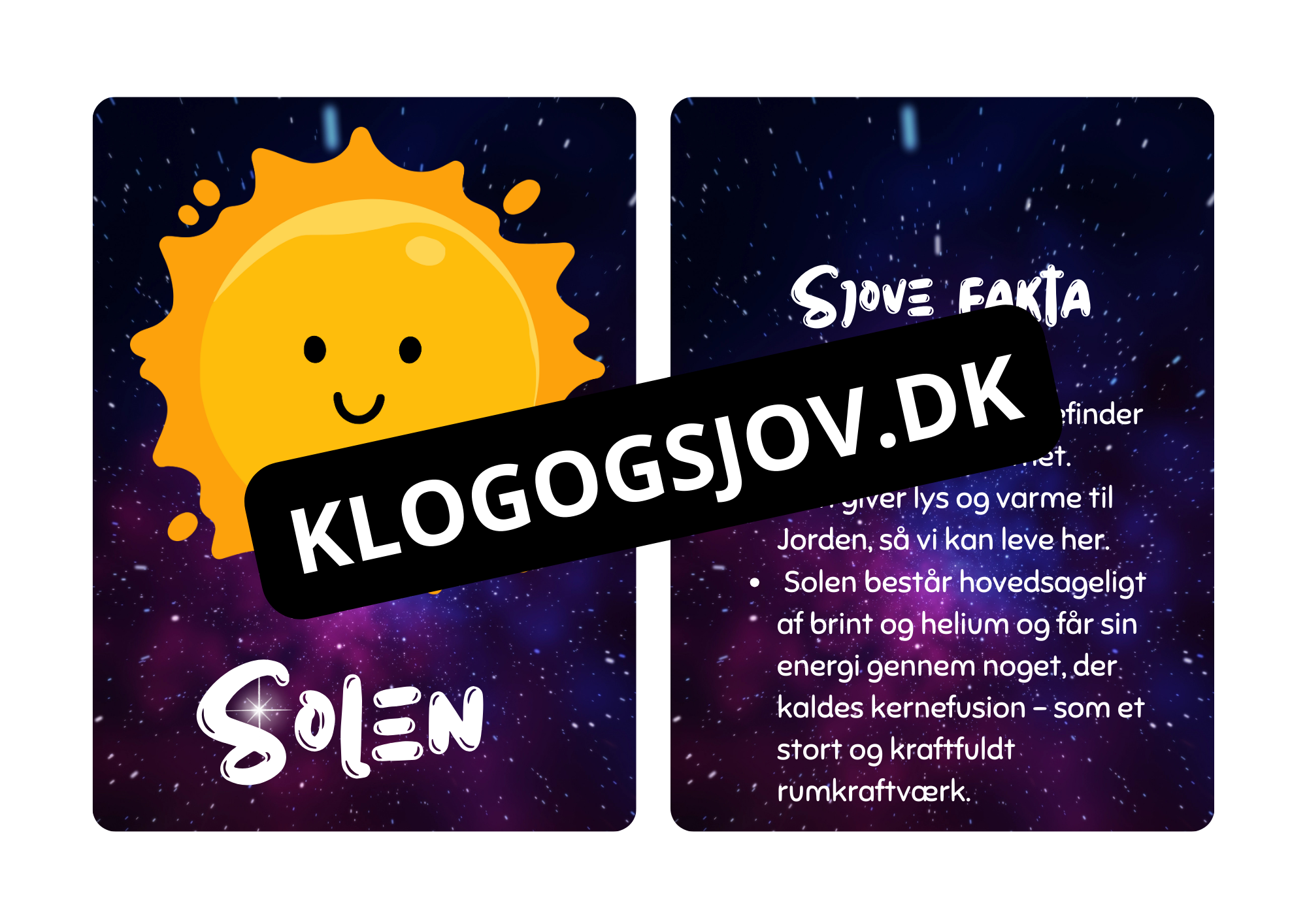 Vores solsystem - Flashcards