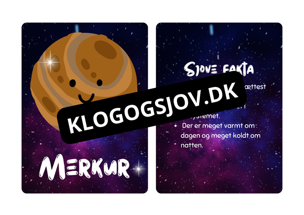 Vores solsystem - Flashcards