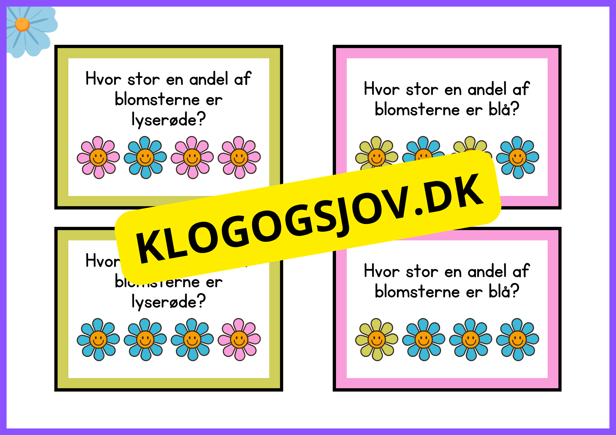 Blomster i brøkform