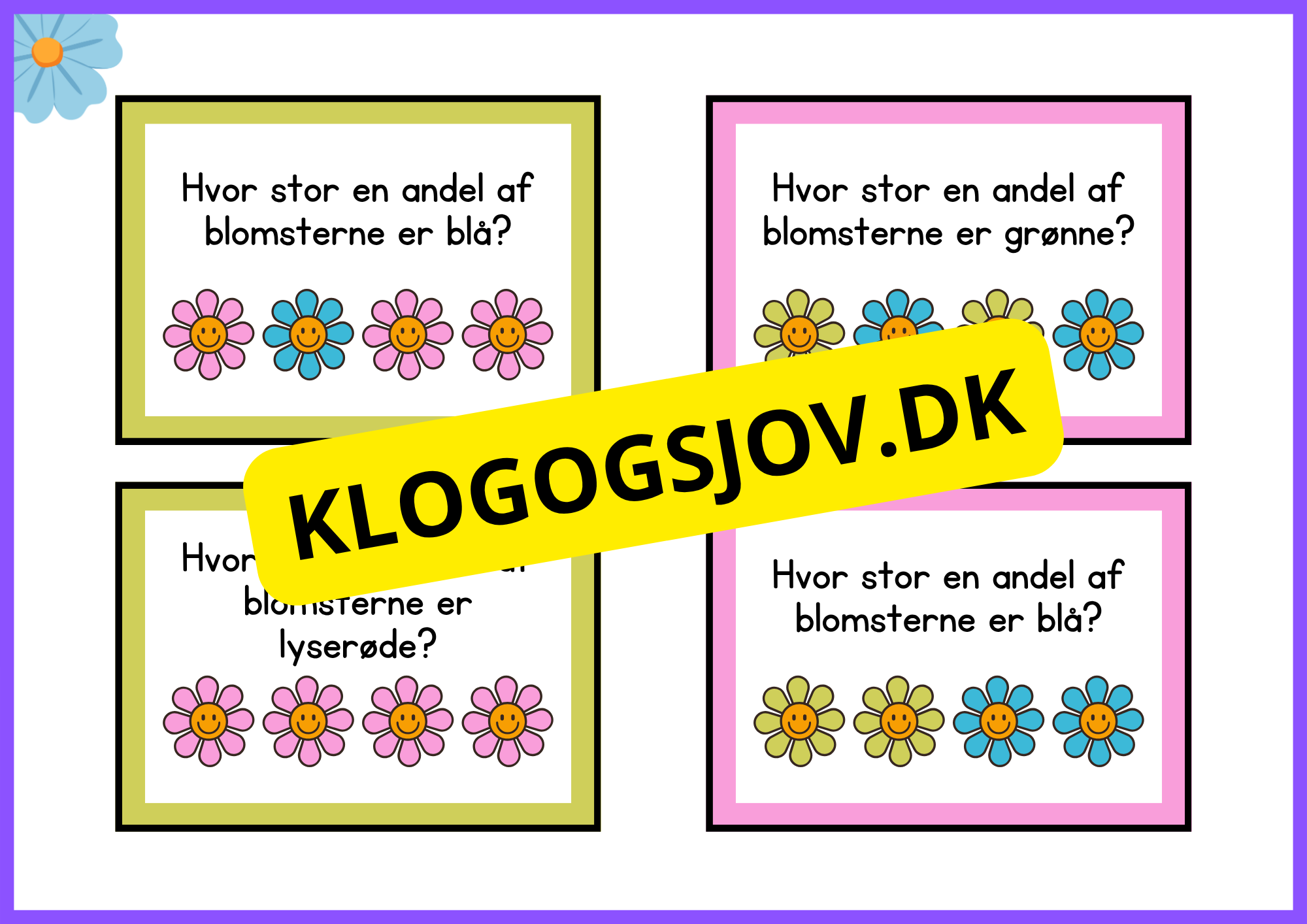 Blomster i brøkform