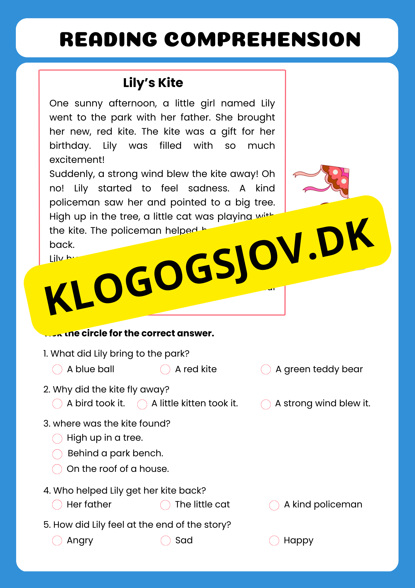 Læseforståelse – 5.–6. klasse – Engelsk