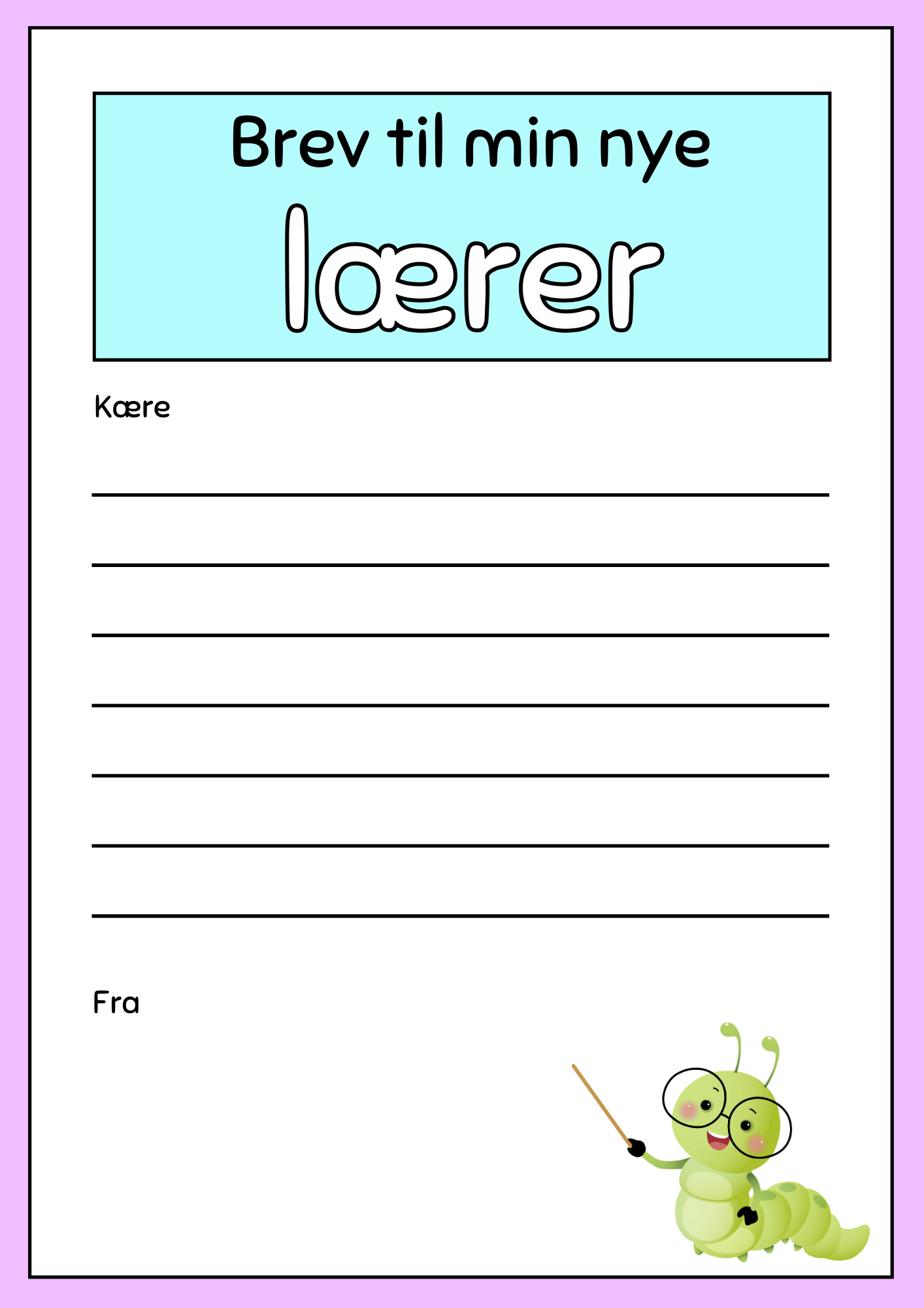 Skriv et brev – 2.–3. klasse