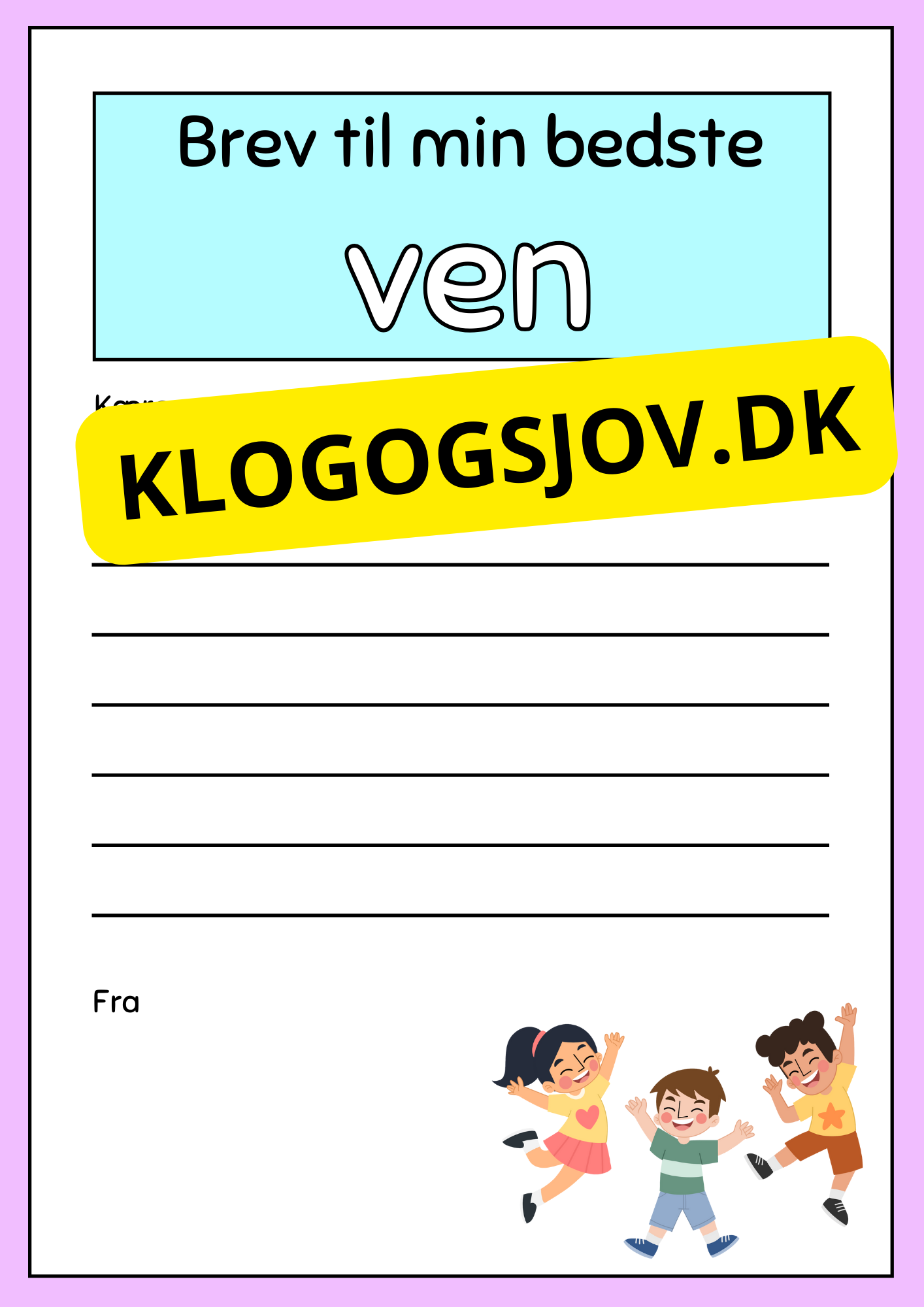 Skriv et brev – 2.–3. klasse