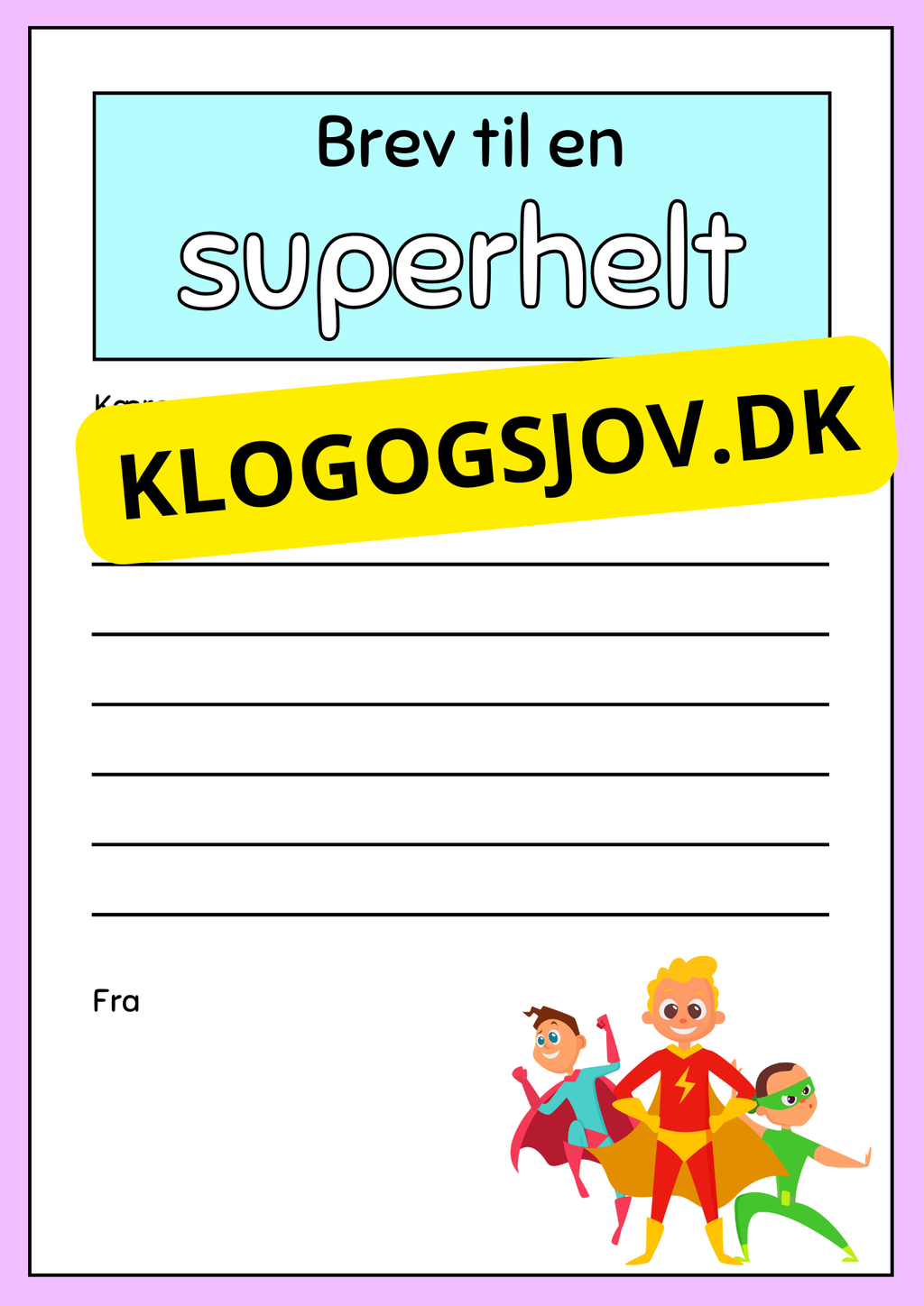 Skriv et brev – 2.–3. klasse