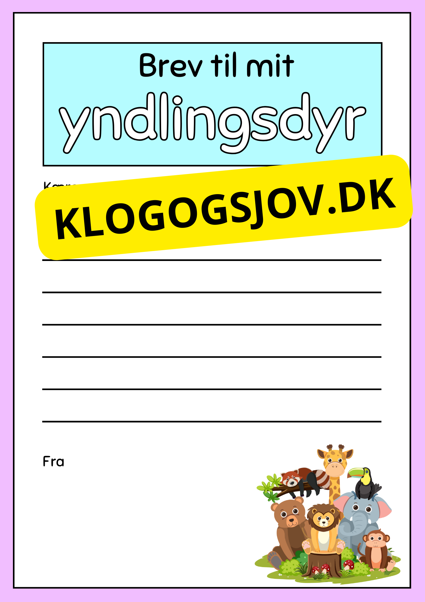 Skriv et brev – 2.–3. klasse