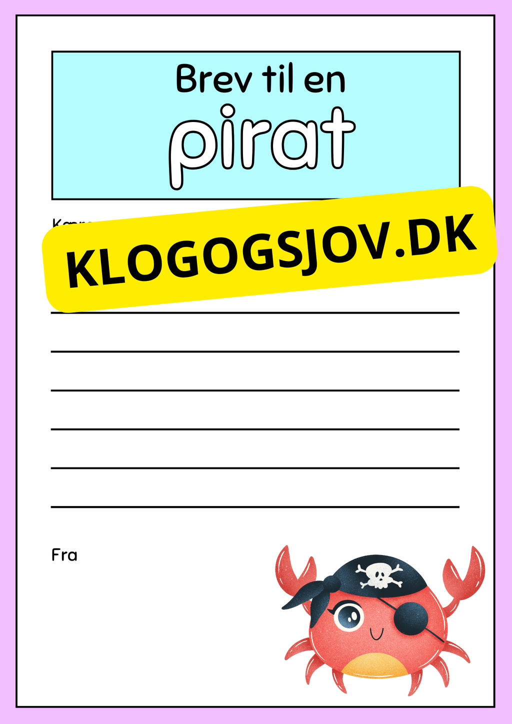 Skriv et brev – 2.–3. klasse