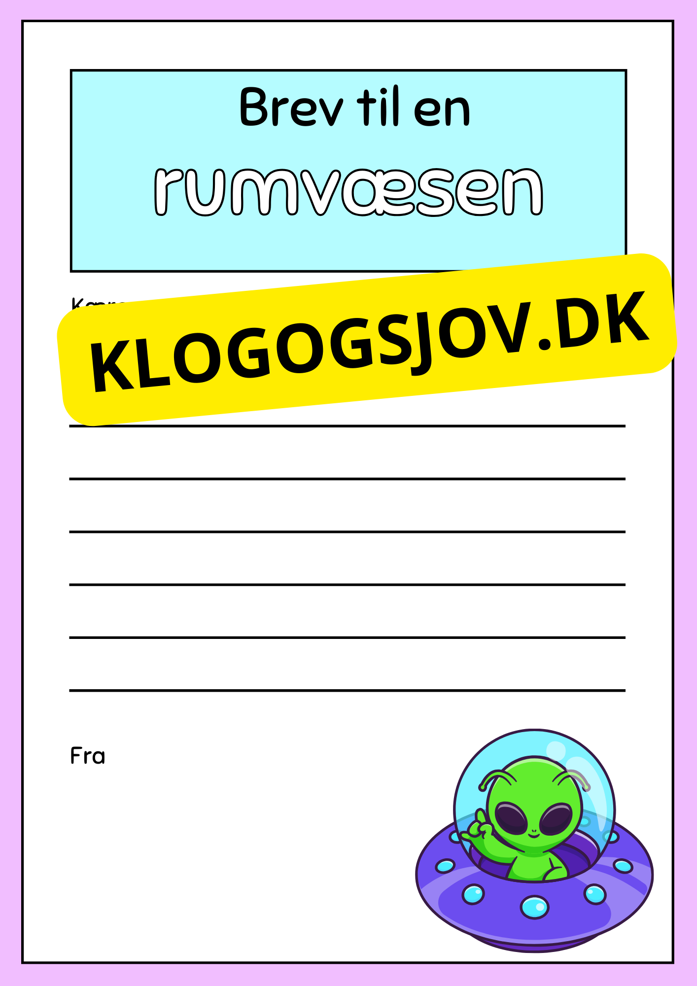 Skriv et brev – 2.–3. klasse