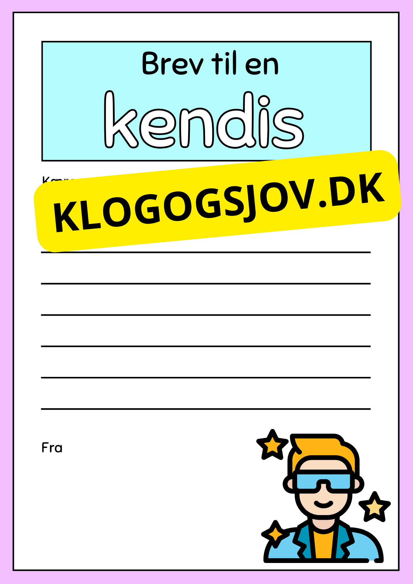 Skriv et brev – 2.–3. klasse