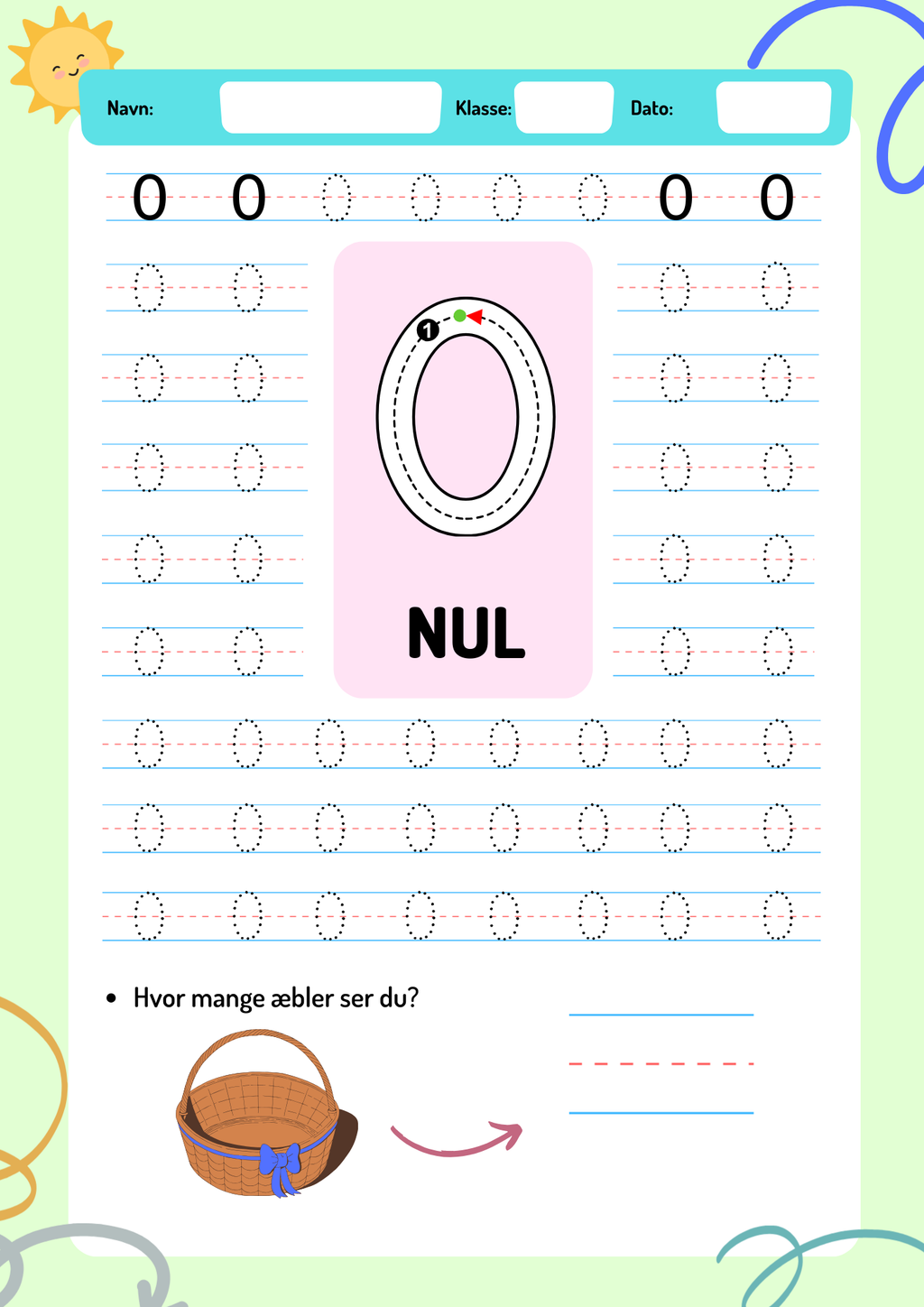 Vi lærer tall – 0–9