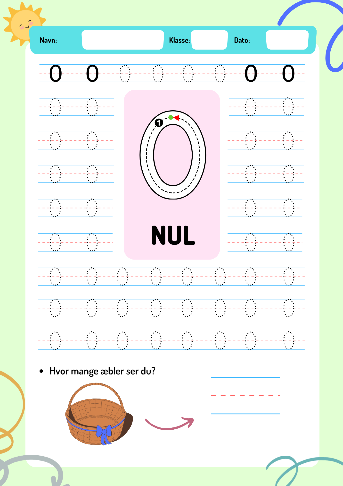 Vi lærer tall – 0–9