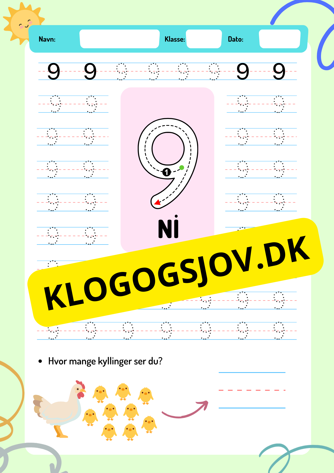 Vi lærer tall – 0–9