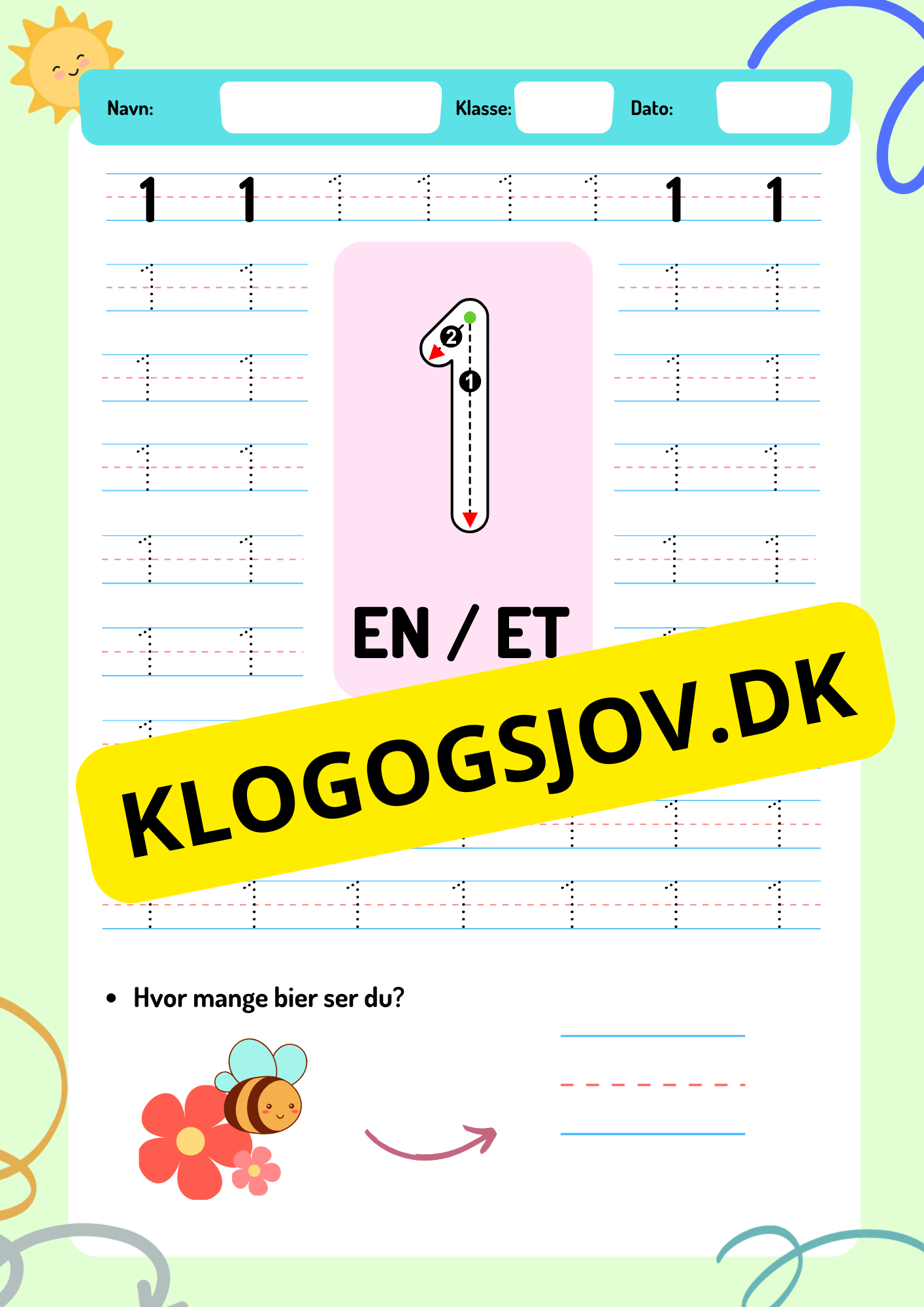 Vi lærer tall – 0–9